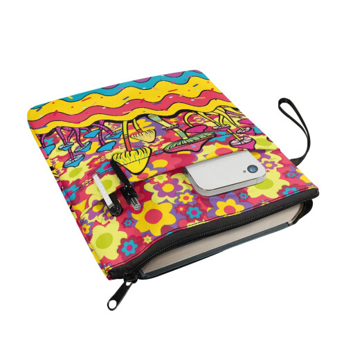 Mála Eagraithe Leabhar Clúdach Nite Retro le Zipper1pc 2