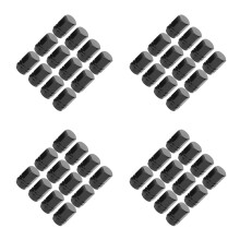 96St Zwarte Aluminium Alloy Auto Bandventieldoppen Sterk En Duurzaam