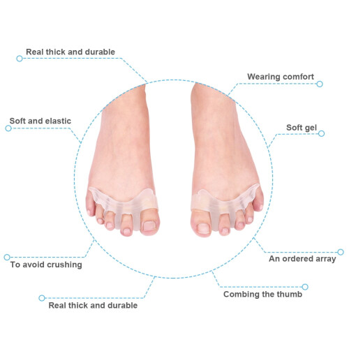 Senjay Herwey Toe Separator, Gel Toe Separator Toe Spacers Toe Stretchers 1
