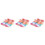 3Paires Chaussures Rose Danse Semelle Enfants 4