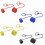 4Sets Hydraulic Quick Connect Dust Cap Pvc Flat Face For Bobcat Couplers 4