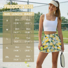 Women's High-Waisted Tennis Skirt with Pockets, Stretchy