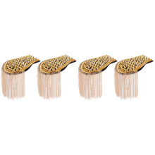 4St Gouden Schouder Epaulets Met Kwast Voor Versiering