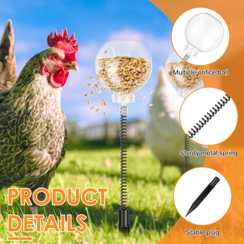 Chicken Treat Dispenser Interactive Slow Feeder Toy 2 Pack 2