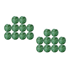 20St Realistische Groene Lotusbladeren Voor Aquarium En Feestdecoratie