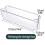 XiYing Clear Pull-Out Stackable Refrigerator Drawer Organizer with Handle, Divided Food Storage Container for Fridge, Kitchen Use, 2-Pack 2