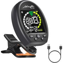 Guitar Tuner Metronome Tone Generator Clip-On Rechargeable