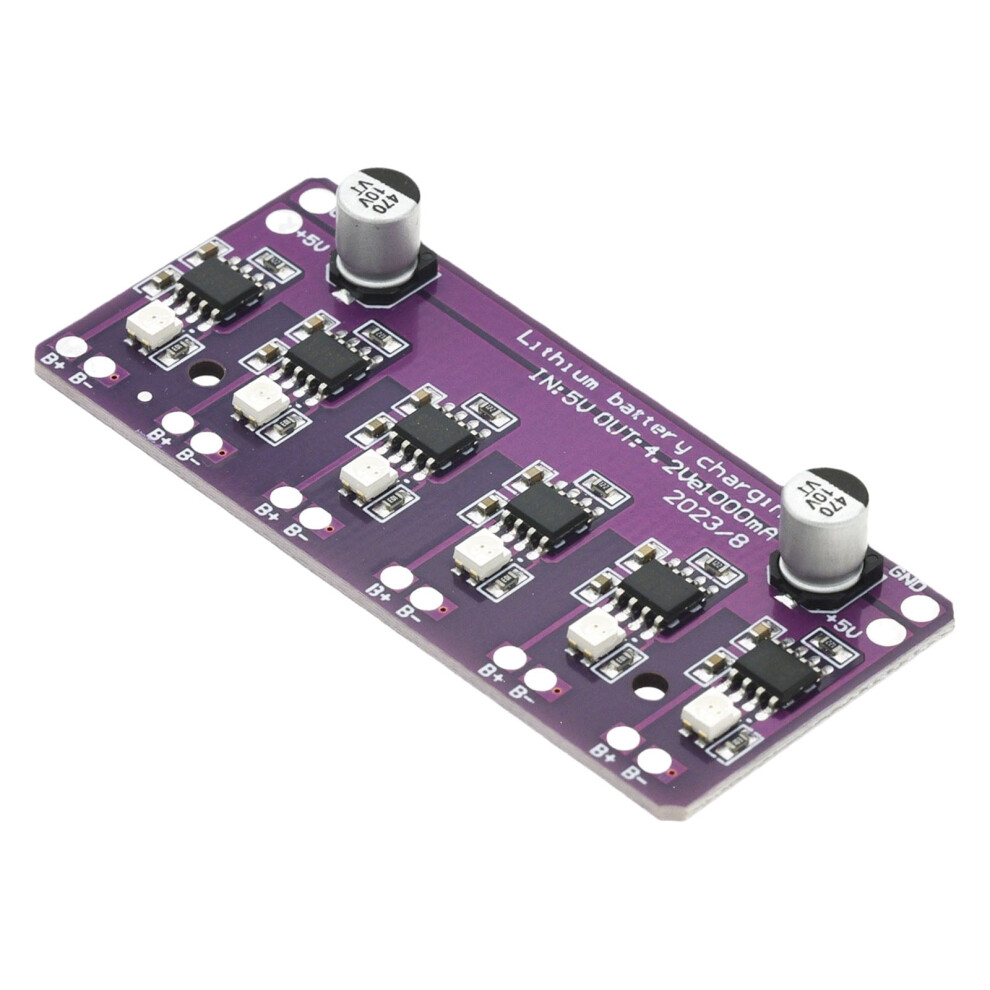 18650 4.2V/3.7V Lithiums Batteries Chargers Module High Efficiency Charging Module 6Channels Intelligent Management 9152228755437