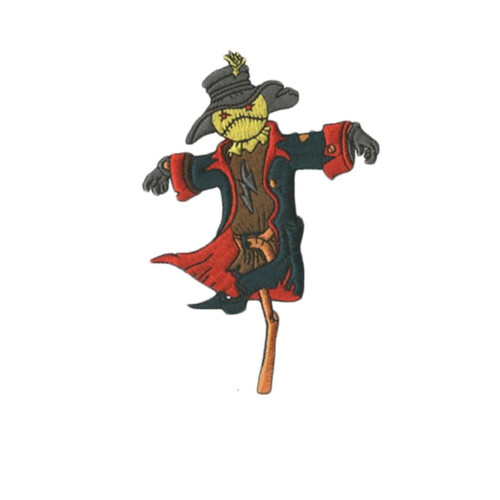 Halloween Scarecrow Iron-On Patch