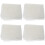 4Pièces Toile De Accroche Tapis DIY Blanche Durable Pratique 8