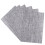 Table Mats Grey Heat and Stain Resistant 6 Pcs 3