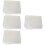 4Pièces Toile De Accroche Tapis DIY Blanche Durable Pratique 9