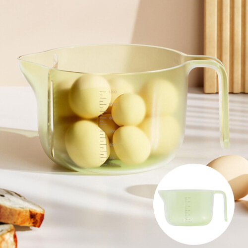 Multifunction Egg Liquid Measuring Cup with Removable Filter - Large Capacity Storage Container for Mixing and Rice Washing - Kitchen Tool 1