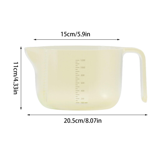 Multifunction Egg Liquid Measuring Cup with Removable Filter - Large Capacity Storage Container for Mixing and Rice Washing - Kitchen Tool 2