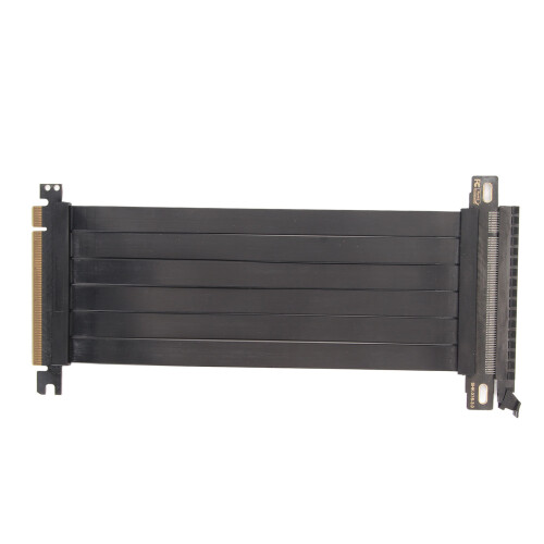 PCIE 3.0 X16 High Shield Riser Cable - 180 Flex Black 50cm Extension