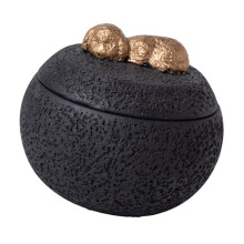 Dog Memorial Urn Black Desktop Ashes Keepsake