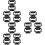 3Paires Pieds De Support Clavier Noir Remplacement Stable Ergonomique 7