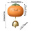Persimmonformet messing dørklokke med smildesign 2