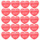 60Pièces Pochettes Resealable Rouge Pe Protection 2