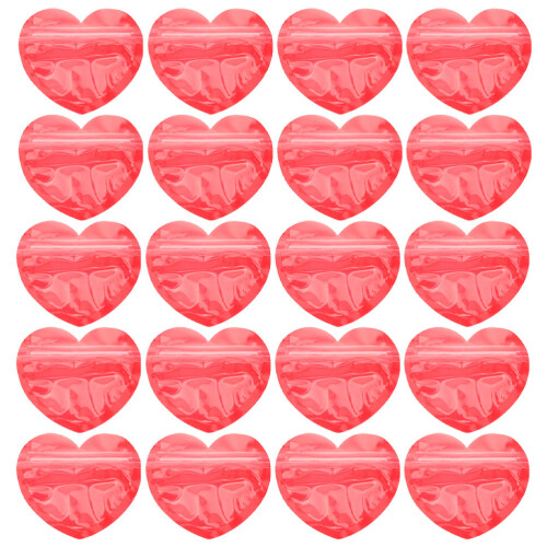 60Pièces Pochettes Resealable Rouge Pe Protection 1