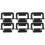 3Paires Pieds De Support Clavier Noir Remplacement Stable Ergonomique 9
