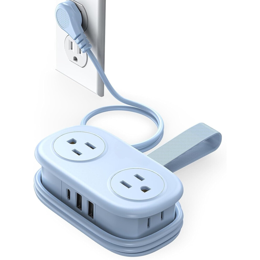 Travel Power Strip: 4 Outlets + 3 Usb (1 Usb-C), 4Ft Cord, Compact & Cruise-Approved Â Compatible With Ap3 9327961898882