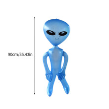 Giant Inflatable Alien,Jumbo Green PVC Blow Up Martian Aliens Prop for Party Decorations Birthday Space Theme Party Halloween Easter Christmas