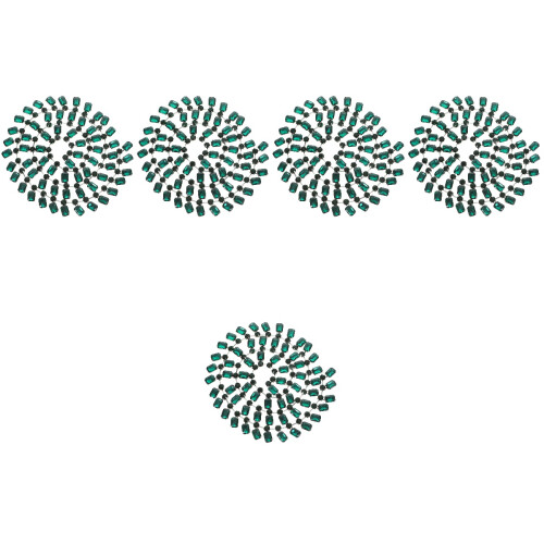 5St Groene Sierbedels Voor En Bridal Sash 2