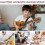 4Pièces Sangle Instrument Noir Oxford PU Solide Chic Ajustable 6