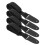 4Pièces Sangle Instrument Noir Oxford PU Solide Chic Ajustable 10