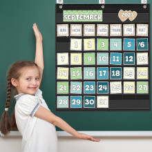 Xoxingysm Organizador de textiles para el hogar, bolsillo para calendario mensual de 2,75 x 2,75 pulgadas. ¡Imprescindible para la educación en