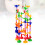 2Ensembles Blocs DIY Piste De Billes Couleurs Assorties 10
