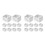 24Pièces Accessoires Fixation Blancs Résistants Faciles À Poser 8