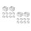 24Pièces Accessoires Fixation Blancs Résistants Faciles À Poser 9