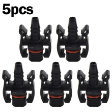 5Pcs Car Expansion Water Tank Water Hose Straight Connect Connector Accessory
