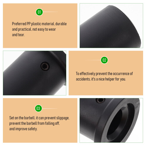Dumbbell Handle Grip Anti-Slip Black 1