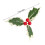 Ronds de serviette de Noël en forme de houx – Argent rustique, blanc et 3