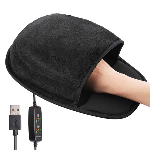 USB Heated Mouse Pad with Temperature Control and Wrist 1