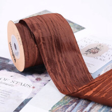 10 Yards Crinkled Ribbon, Silk-Like Wrinkled Ribbon for Gift Wrapping, Bows, Wreaths, DIY Crafts, Home & Event Decor – 2 Inch – Compatible with