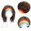 (Brown) Funny Hip-hop Braid Wig Cap for Parties 3