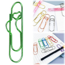 7-Color Metal Pen Clips, Reusable Heart-Shaped Paperclips & Pen Holders for Notebook – Compatible with Standard Pens