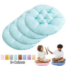 4Pcs Round Floor Cushions, Waterproof Flexible Bar Stool Seat Cushions, Furniture Floor Pillow for Home, Yoga and Meditation, Green