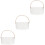 3Pièces Seau De Bar Transparent En Pour Bouteilles Glace 6
