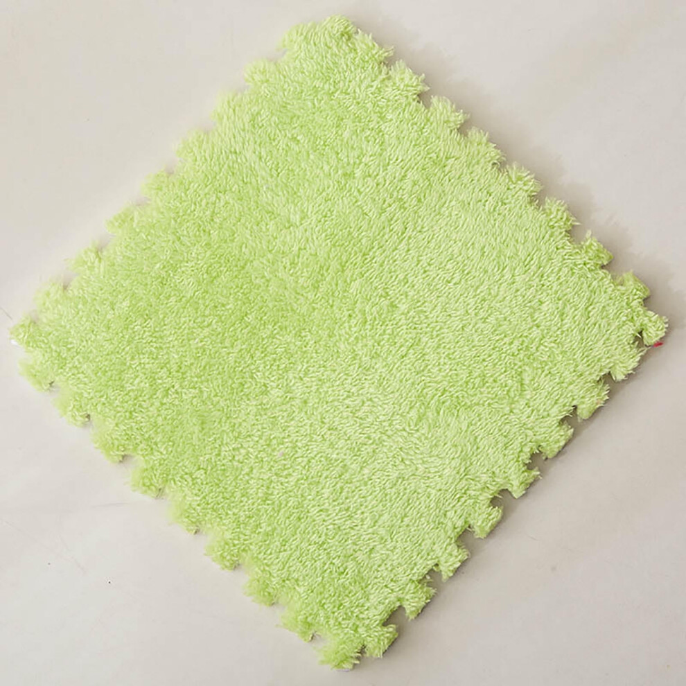 Interlocking EVA Foam Puzzle Mats – Fuzzy Fleece Flooring for Kids, Baby & Nursery Rooms (Compatible with Standard Sizes)