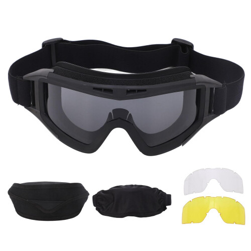 UV Sports Goggles with Anti-Scratch Lenses and Replaceable 2