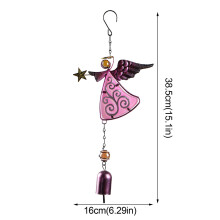 Metal Angel Wind Chime for Home & Garden Decor – Hanging Bell Ornament, Compatible with Indoor/Outdoor Use