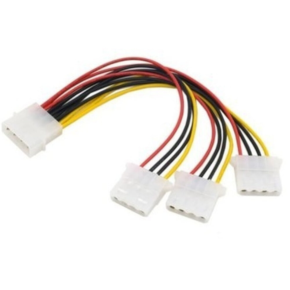 4Pin Ide Power Adapter Cables 4 Pin Molex Male To 3 Port Molex Ide Female Power Supply Splitter Adapter Cable 974856474820