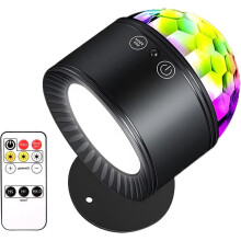 Disco Wall Light LED Sconce Cordless with Remote 3 Colors