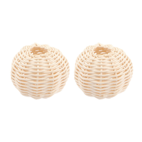 2 pezzi Paralume a sospensione in rattan per lampada da studio 2
