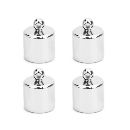 100Pc6mm καπάκι με χάντρες για DIY κατασκευή κοσμημάτων βραχιολιών, λευκό 1